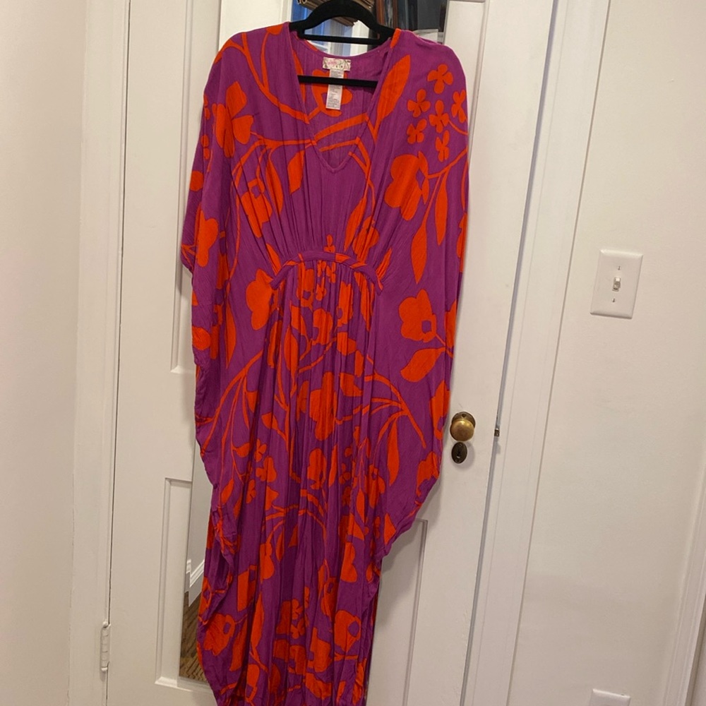 Free People Groovy Baby Kaftan Maxi Coverup Dress. ONE Size